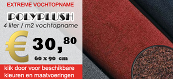 Droogloopmatten, PolyPlush, Mattenshop.nl